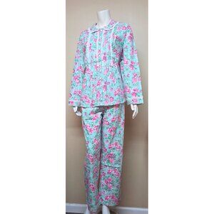 LANZ OF SALZBURG Floral 2 Piece Pijama Set Size 1X NEW